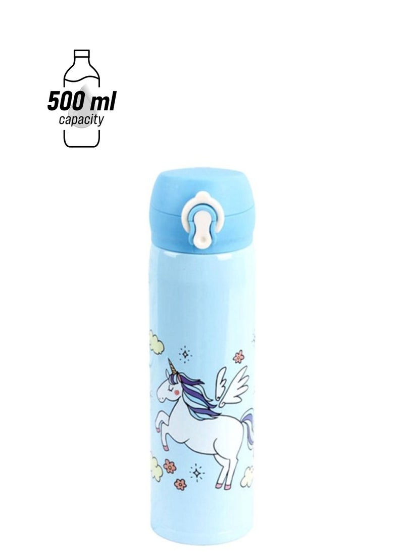 NIBEMINENT Vacuum Water Bottle Blue 
