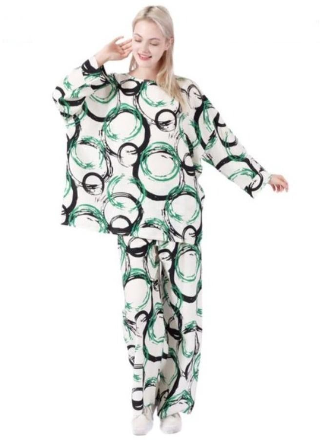 2piece Printed Coord Set for Women Fit Medium-Large - Image 3