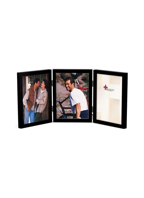 Lawrence Frames 5 x 7 Wooden Black Triple Picture Frame 755557T