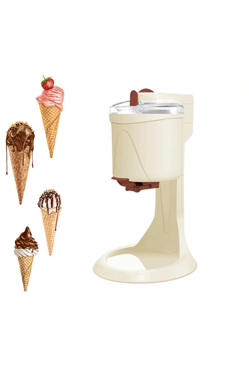 آر إيه أف آلة صنع الآيس كريم 1 لتر 15 واط ماكينة الآيس كريم الكهربائية مع وعاء تجميد سريع سهلة الاستخدام، تصميم مدمج، مثالية لصنع الجيلاتو المنزلي، السوربيه، الزبادي المجمد والمزيد - Image 1