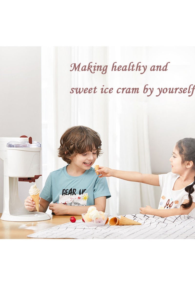 آر إيه أف آلة صنع الآيس كريم 1 لتر 15 واط ماكينة الآيس كريم الكهربائية مع وعاء تجميد سريع سهلة الاستخدام، تصميم مدمج، مثالية لصنع الجيلاتو المنزلي، السوربيه، الزبادي المجمد والمزيد - Image 3