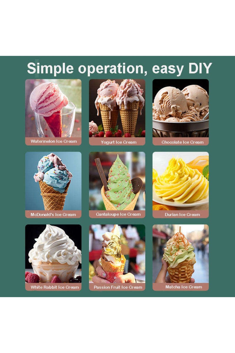 آر إيه أف آلة صنع الآيس كريم 1 لتر 15 واط ماكينة الآيس كريم الكهربائية مع وعاء تجميد سريع سهلة الاستخدام، تصميم مدمج، مثالية لصنع الجيلاتو المنزلي، السوربيه، الزبادي المجمد والمزيد - Image 4