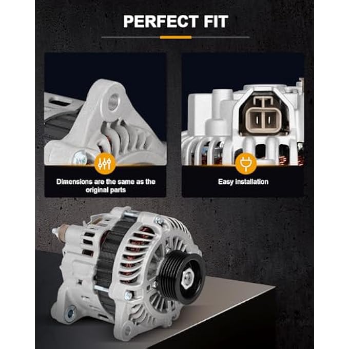 ROADFAR Alternator Compatible for INFINITI for FX35 2003-2008,for INFINITI for G35 2003-2006,for Nissan for 350Z 2003-2006,for Nissan for Pathfinder 2004, Replace 11052 - Image 5