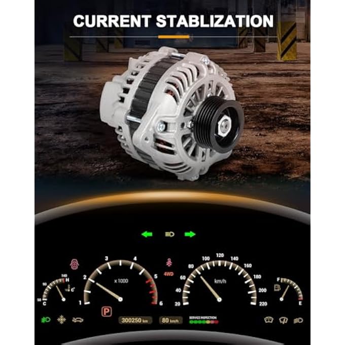 ROADFAR Alternator Compatible for INFINITI for FX35 2003-2008,for INFINITI for G35 2003-2006,for Nissan for 350Z 2003-2006,for Nissan for Pathfinder 2004, Replace 11052 - Image 3