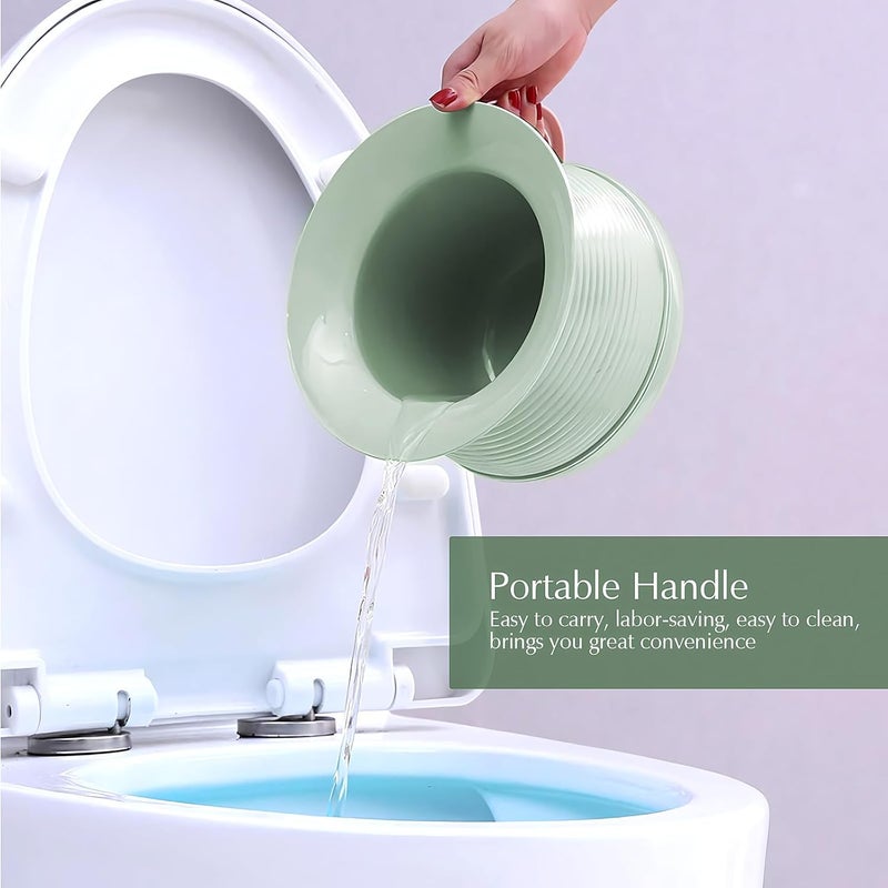 OOCOME Chamber Pot Bedpan Urinal Bottle Urine Pots Potty Pee Bucket Bedside Urinal with Lids to Prevent Odors, Suitable for Kids, Women and Men (Green2) - Image 5