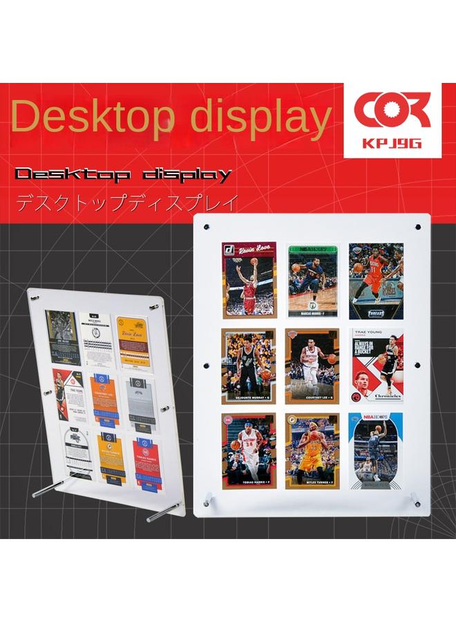Bluejw Star Card 8 Mounted Frame Card Set 6 Collection Desktop Display Rack Transparent Protective Box Shell 9 - Image 2