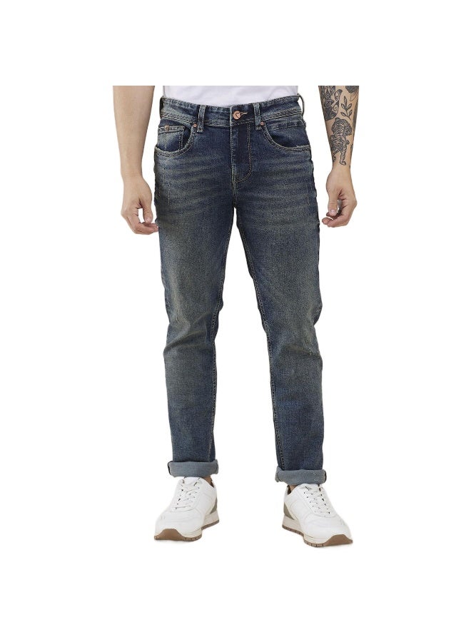Being Human Mens Mid Tone Slim Fit Denims - Image 1