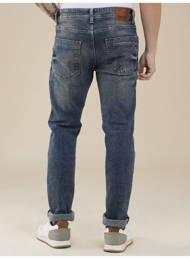 Being Human Mens Mid Tone Slim Fit Denims - Image 3