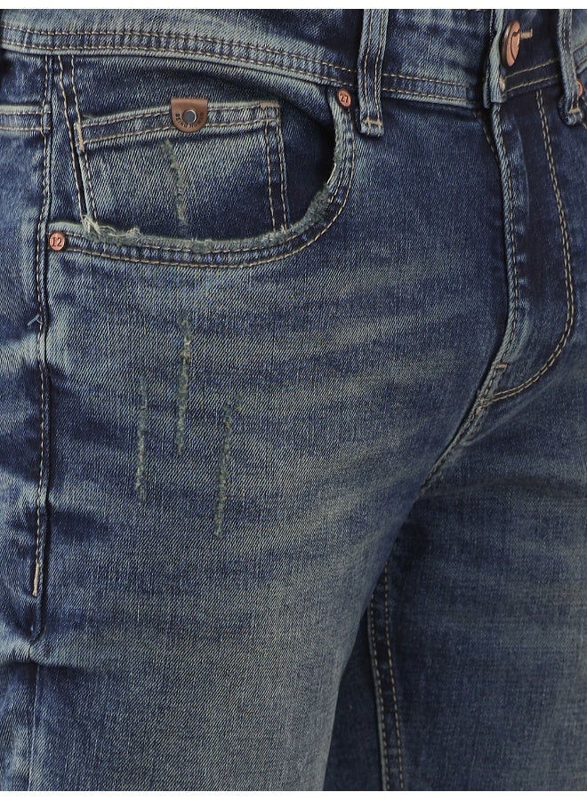 Being Human Mens Mid Tone Slim Fit Denims - Image 4