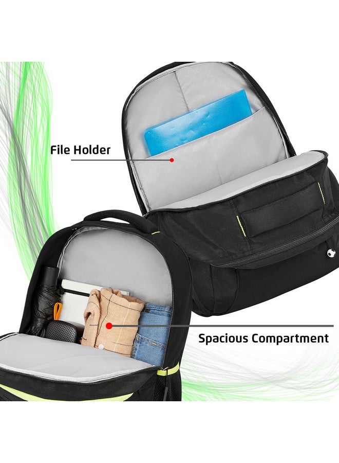 Safari Goal 37L School bag for Boys and Girls, 4 Compartment Printed Sport Utility Backpack Bag with Football Holder, Rain Cover, Armor Base, File holder, Bottle Holder and Front Pocket, Color Black - Image 4