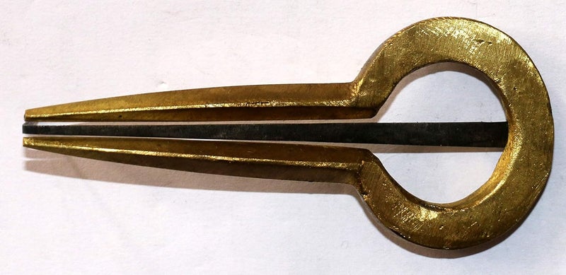 Vadyam Jew's Harp Round Professional Brass Morchang Jawharp Folk Musical Instrument - Image 5