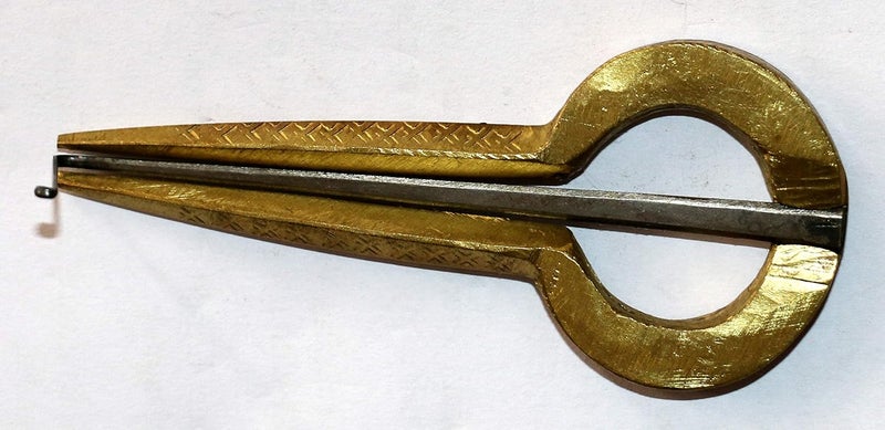 Vadyam Jew's Harp Round Professional Brass Morchang Jawharp Folk Musical Instrument - Image 4