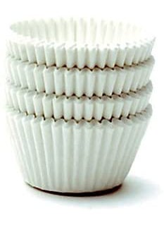 APSAMBR APSAMBR White Jumbo Cupcake Muffin Baking Cup Liners Size 30 50MM  - Image 1