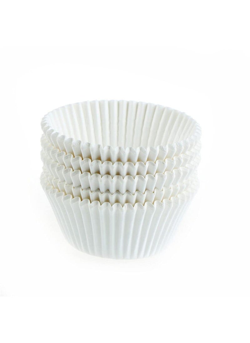 APSAMBR APSAMBR White Jumbo Cupcake Muffin Baking Cup Liners Size 30 50MM  - Image 2