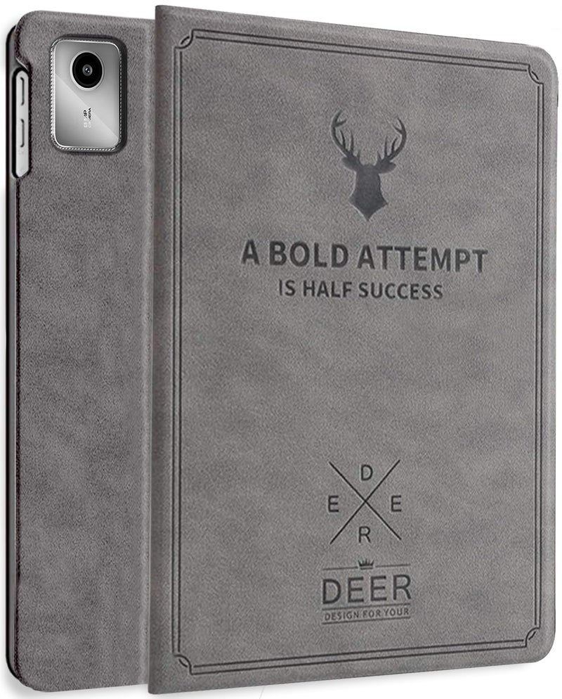 Robustrion Cover for Lenovo Tab M11 Cover Case, Flip Cover for Lenovo Tab M11 Tablet 11 inch [ Auto Sleep Wake Support] - Deer Grey - Image 1