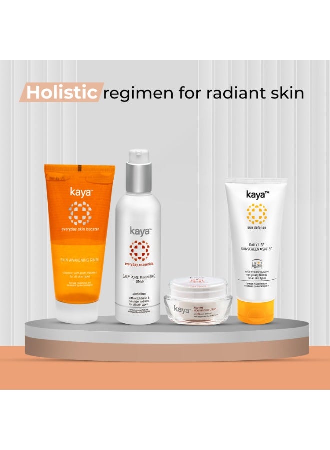 kaya Clinic Skin Awakening Rinse, With Niacinamide, Vitamin C, A & E daily use face wash, all skin types 100 ml - Image 4