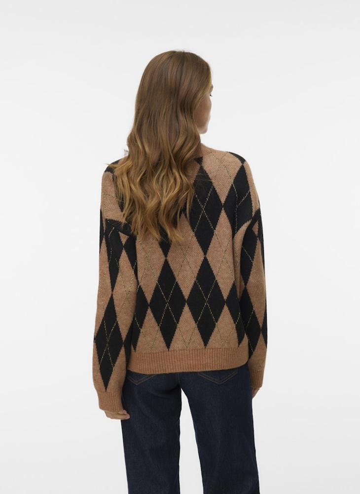 VERO MODA Vmbille Long Sleeve Crew Neck Knitted Sweater - Image 2