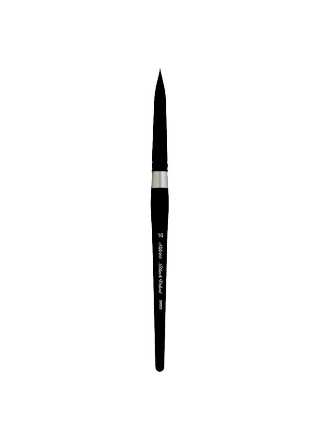 Silver Brush Limited Silver Brush Limited 3000S16 Black Velvet Round Brush For Watercolour  Size 16  Short Handle  - Image 1