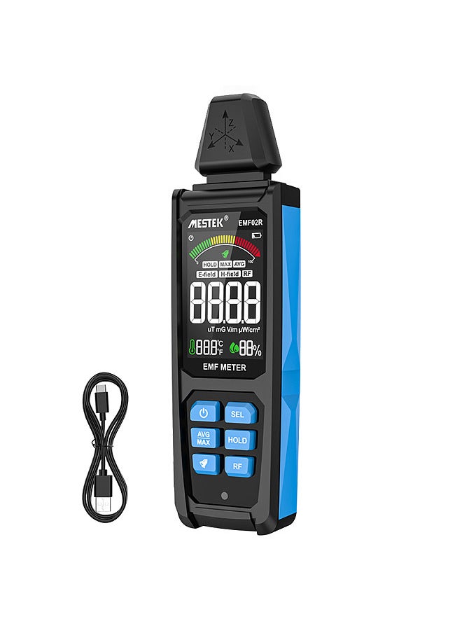 MESTEK Electromagnetic Radiation Meter Magnetic Field Radiation Instrument Strength Interference Electromagnetic Radiation Detector Radio Frequency  - Image 1