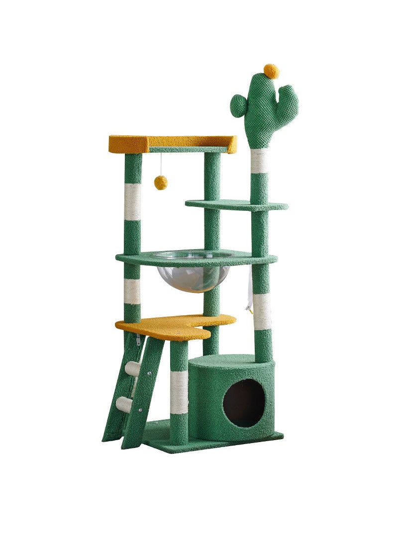 Cactus Multifunctional Cat Climbing Frame Large Cat Nest Four Seasons Universal Cat Tree Oversized Capsule Cat Scratching Board Cat Villa Cat Toys