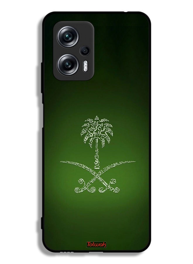 Tolwak Xiaomi Redmi Note 11T Pro 5G Protective Case Cover Kingdom Of Saudi Arabia Sign Vintage - Image 2