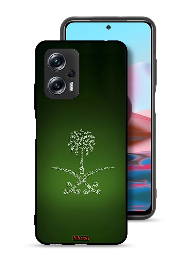 Tolwak Xiaomi Redmi Note 11T Pro 5G Protective Case Cover Kingdom Of Saudi Arabia Sign Vintage - Image 1
