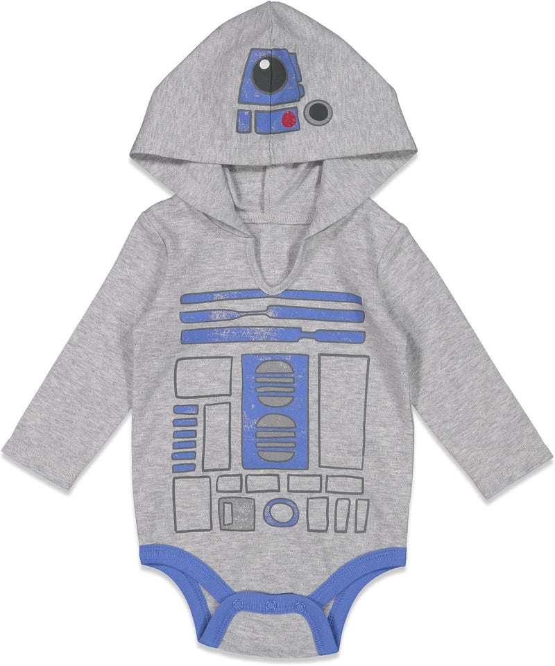 Starwars Baby 3 Pack Hooded Cosplay Bodysuits Newborn to Infant Sizes (Newborn - 24 Months) - Image 3