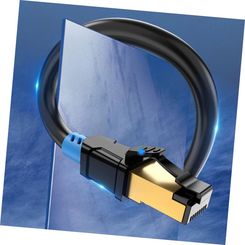 Lurrose Rj45 Extension Cable Cat6 Shielded Network Patch Cable 1.5m with Male to Female Connector for High-Speed Internet and Local Network Extension - Image 5