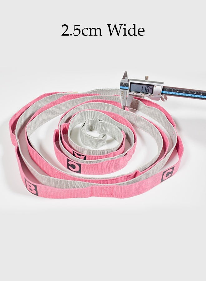 DUNISO Yoga Strap with Loops, Yoga Stretching Strap for Home Workout, Exercise, Pilates and Gymnastics Non-Elastic Stretch Strap Stretch Band Belt for Women & Men - Image 5