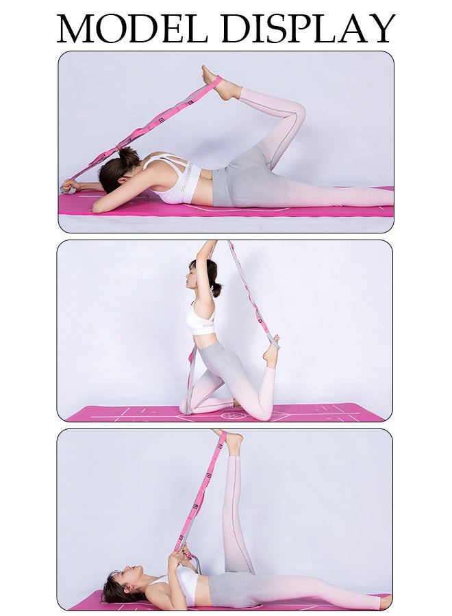 DUNISO Yoga Strap with Loops, Yoga Stretching Strap for Home Workout, Exercise, Pilates and Gymnastics Non-Elastic Stretch Strap Stretch Band Belt for Women & Men - Image 4