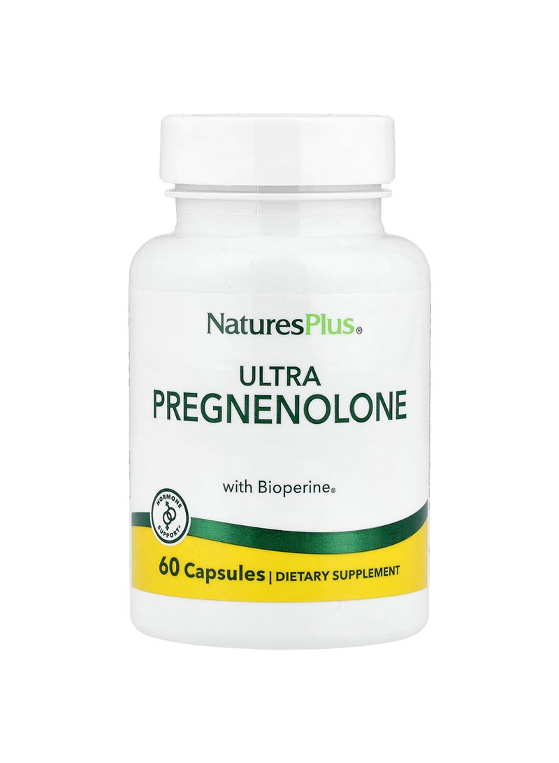 NaturesPlus Ultra Pregnenolone with Bioperine, 60 Capsules