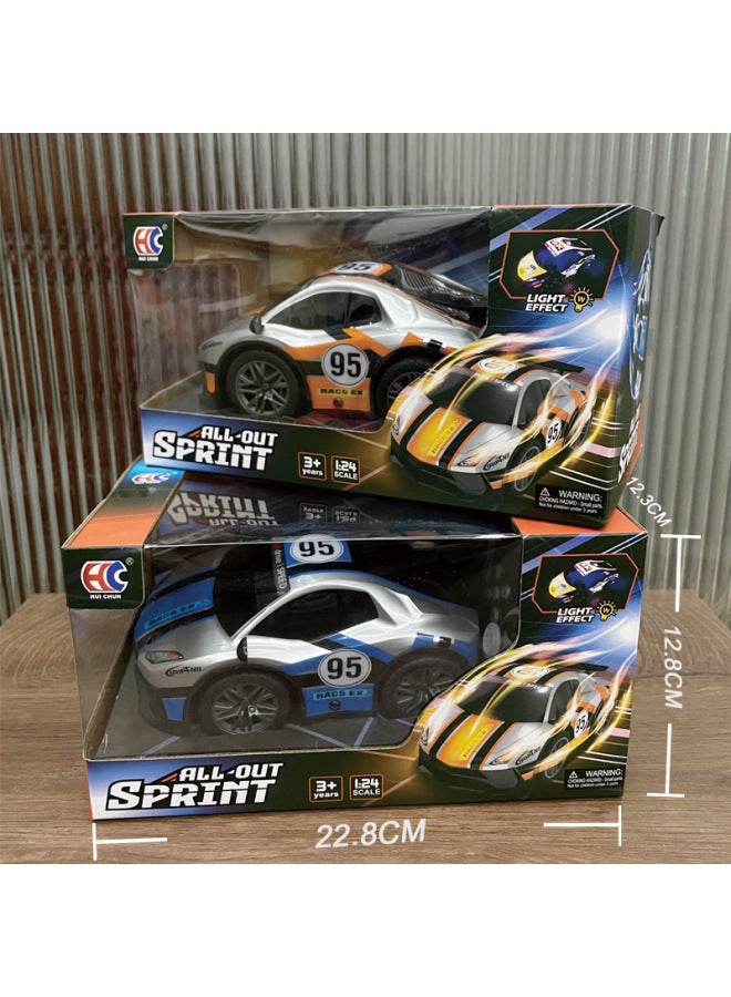 1:24 Simulation Remote Control Racing Electric Boy Toy Double Light Four-way Drift Boy Children's Toys Wholesale-Color:27-band Mini-shaped No. 95 (2 Colors Randomly Distributed)-Scale:1:24 Battery C - Image 1