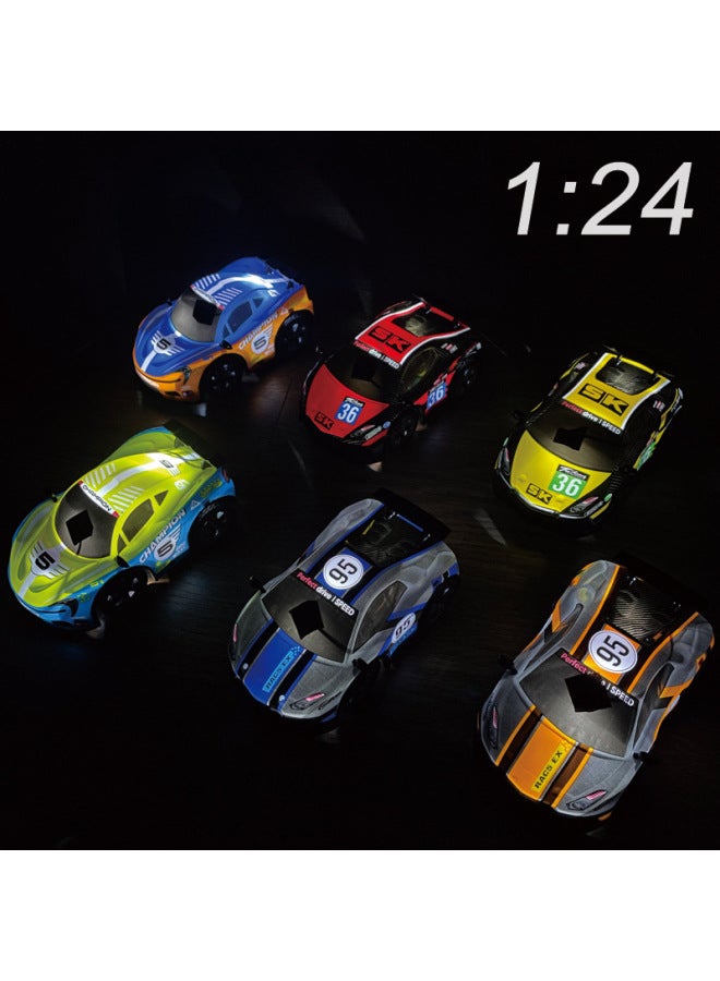 1:24 Simulation Remote Control Racing Electric Boy Toy Double Light Four-way Drift Boy Children's Toys Wholesale-Color:27-band Mini-shaped No. 95 (2 Colors Randomly Distributed)-Scale:1:24 Battery C - Image 2