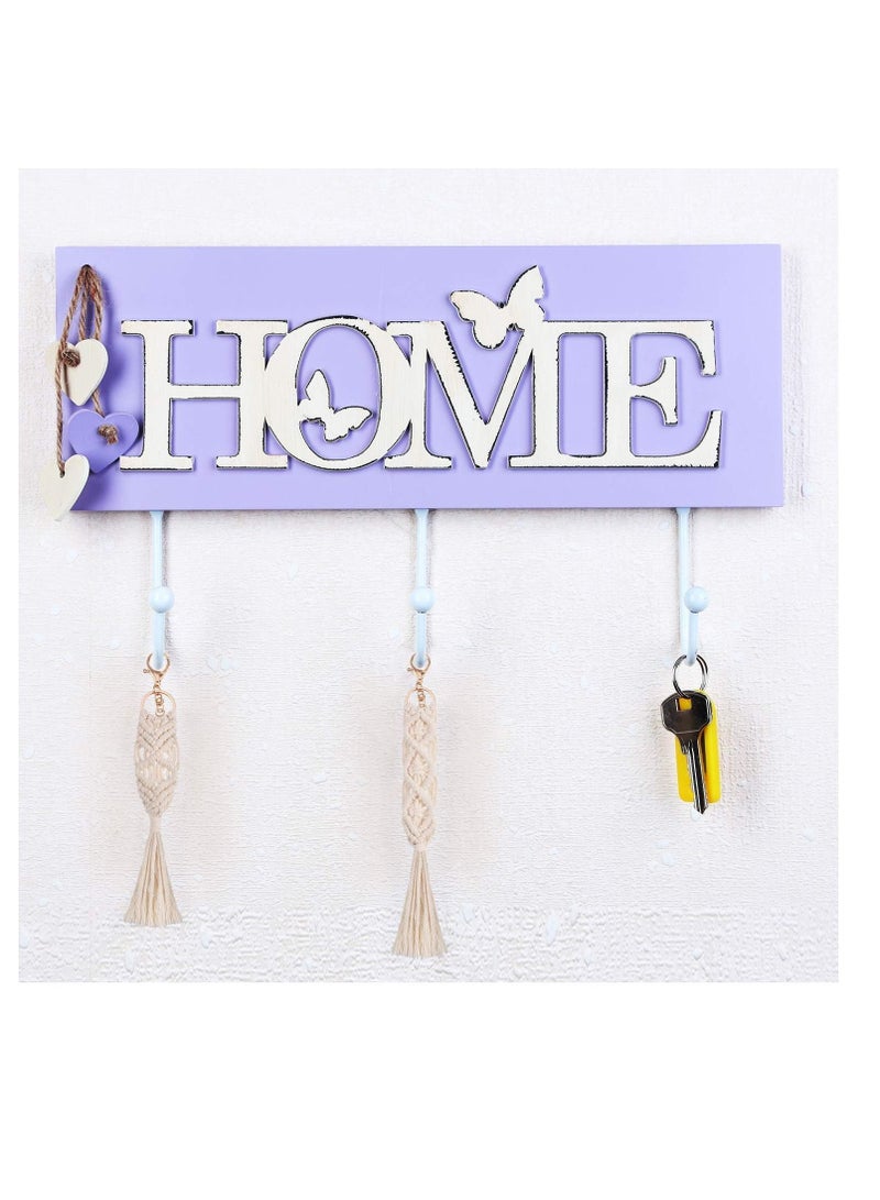 Y&D Keychain with Tassels, 4 Pieces Mini Macrame Keychains Boho Bag Decoration, Keys Charms Tassel Handcrafted Accessory for Car Key Purse Phone Supplies, Beige  - Image 5