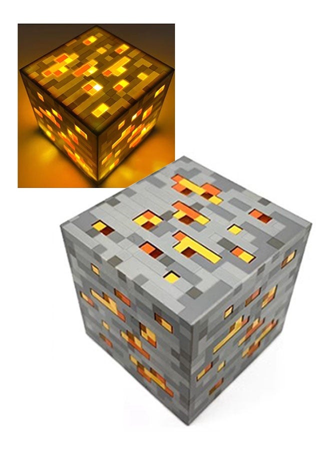 ماين كرافت ماينكرافت نموذج هدية ليلة ضوء البرتقال، أدى لعب خام مصباح، هدايا الأطفال لعب - Image 1