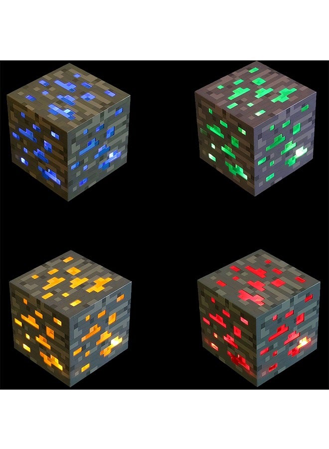 ماين كرافت ماينكرافت نموذج هدية ليلة ضوء البرتقال، أدى لعب خام مصباح، هدايا الأطفال لعب - Image 2