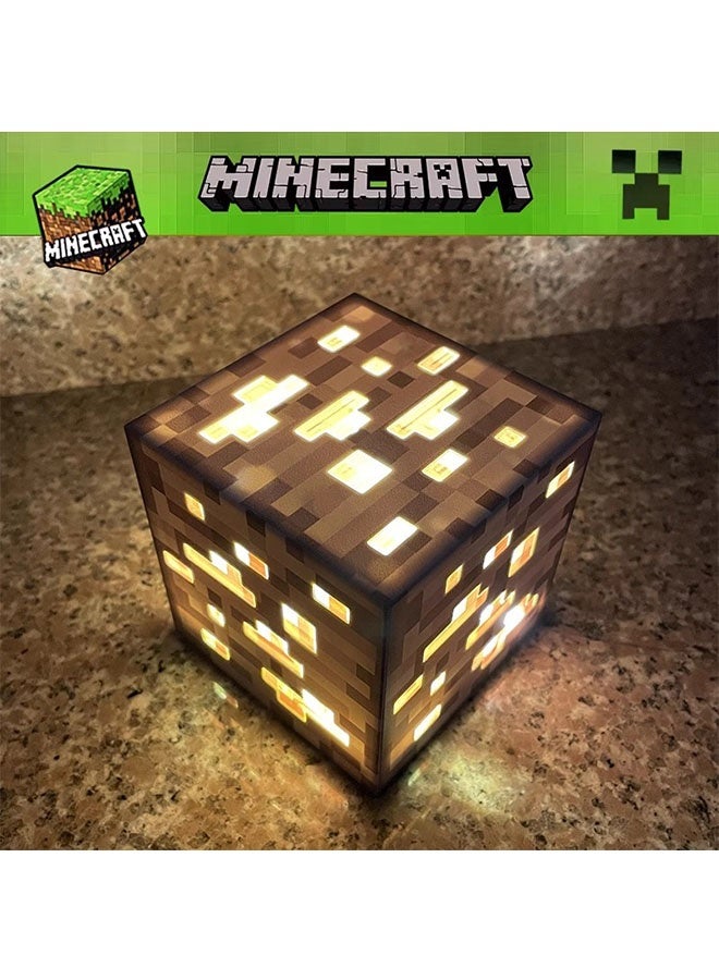 ماين كرافت ماينكرافت نموذج هدية ليلة ضوء البرتقال، أدى لعب خام مصباح، هدايا الأطفال لعب - Image 3