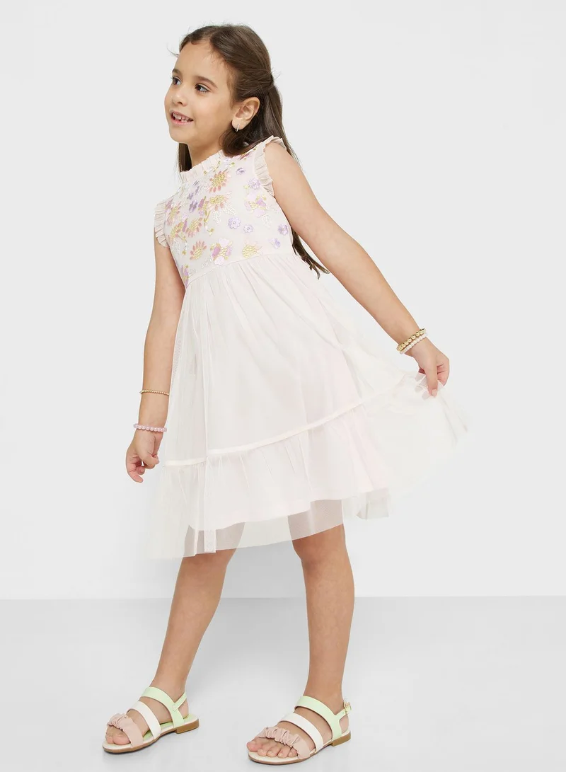 Amelia Rose Kids Embroidered Dress