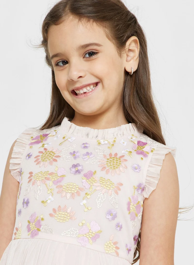Amelia Rose Kids Embroidered Dress
