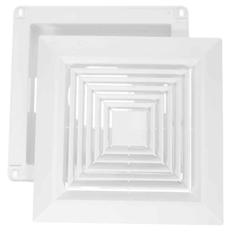 🚽 غطاء مروحة مربع للحمام والمكتب بتصميم عصري لتوزيع هواء فعال مجموعة واحدة - Image 1