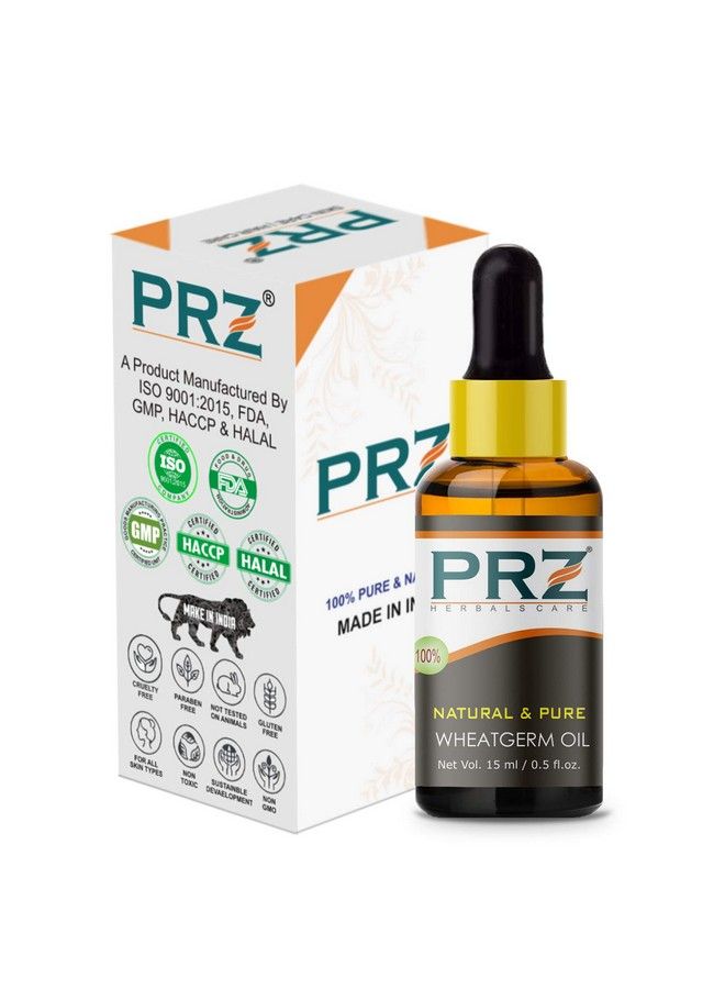 PRZ Wheat Germ Cold Pressed Carrier Oil (15Ml) Pure Natural & Therapeutic Grade Oil For Aromatherapy Body Massage Skin Care & Hair Care - Image 3