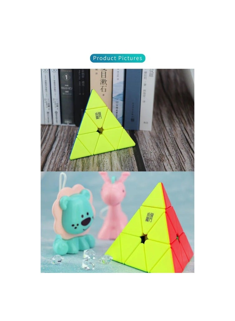 YJ YU Pyramid Magnetic Stickerless Pyraminx Speedcube