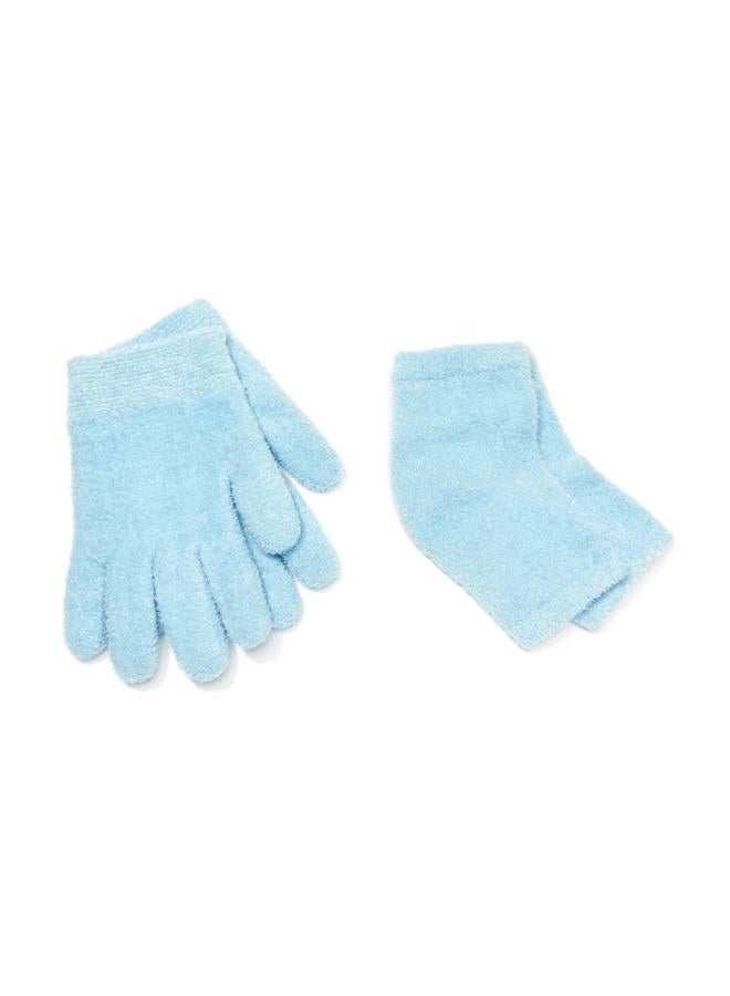 NatraCure Moisturizing Gel Heel Sleeves and Gloves - (for Dry Heels, Cracked Heels, Dry Hands and cuticles, Dry Skin) - Color: Lavender - Image 1