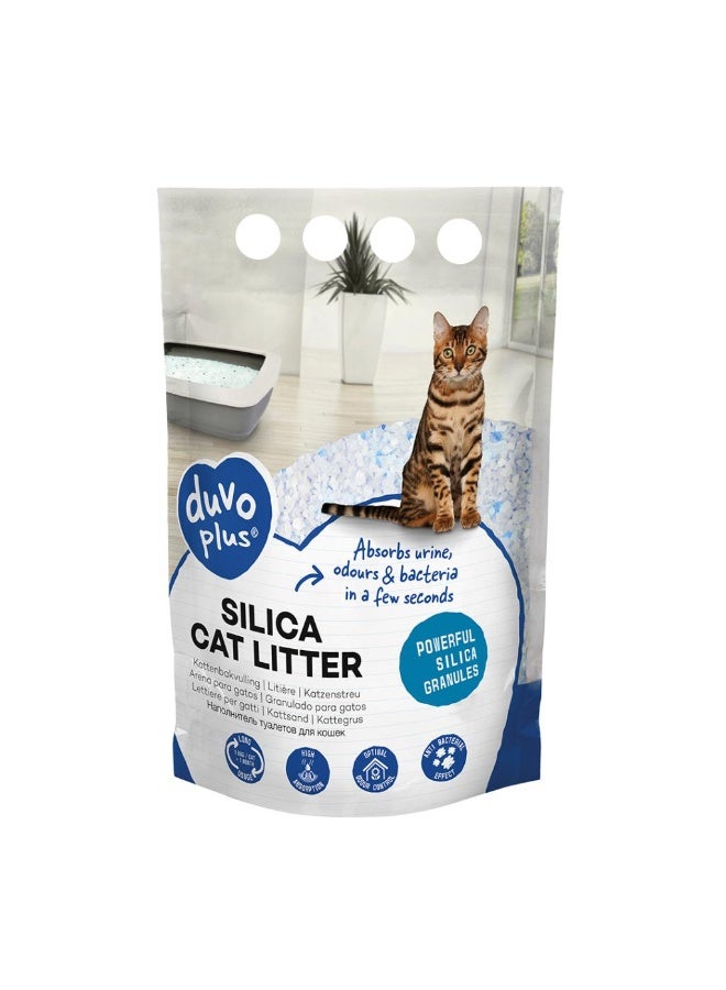 Duvo + Duvo+ Premium Silica Cat Litter 5L - Unscented - Image 1