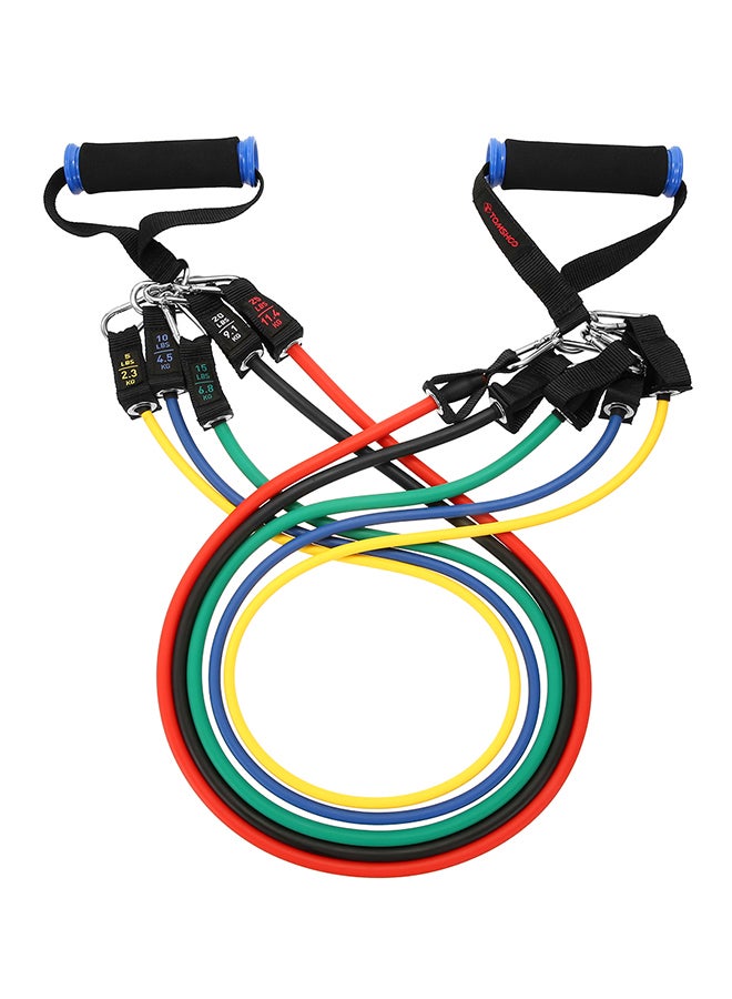 TOMSHOO 17 Piece Workout Resistance Band Set - Image 3