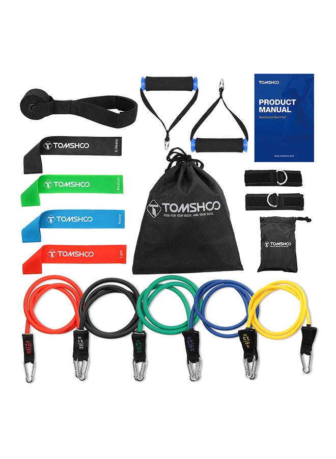TOMSHOO 17 Piece Workout Resistance Band Set - Image 1