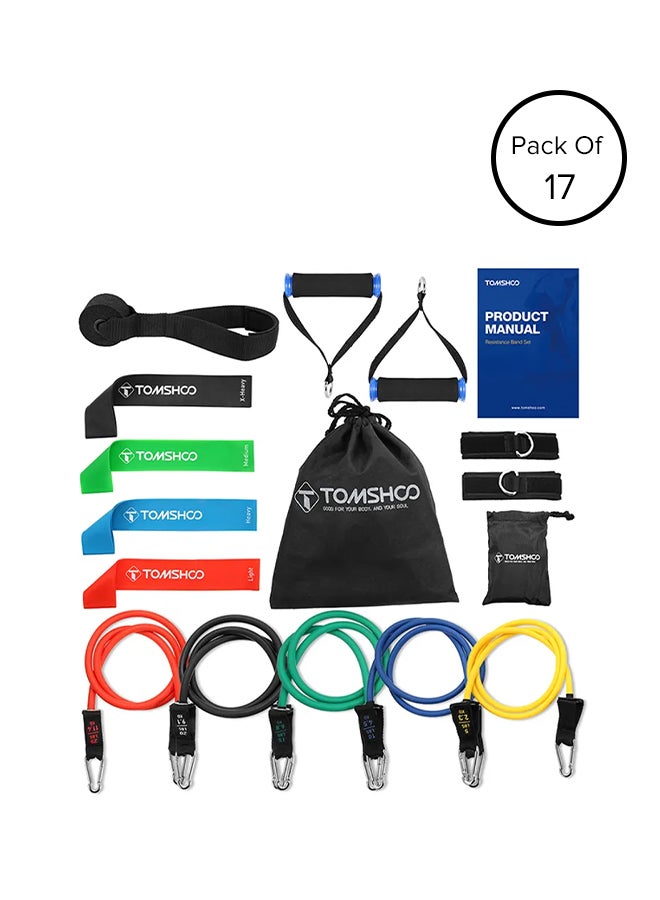 TOMSHOO 17 Piece Workout Resistance Band Set - Image 2