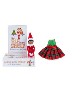 The Elf on the Shelf The Elf on the Shelf® Brown Eyed Girl with Claus Couture Collection® Gifts & Glamour Party Dress  - Image 1