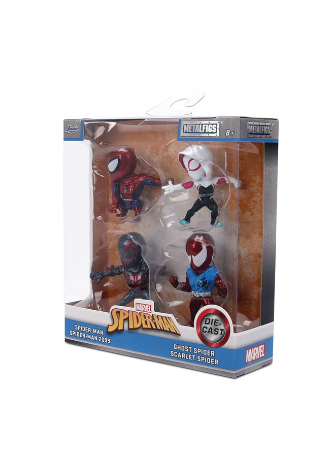 JADA Marvel Spider-Man 4-Pack Figures 2.5" - Image 2