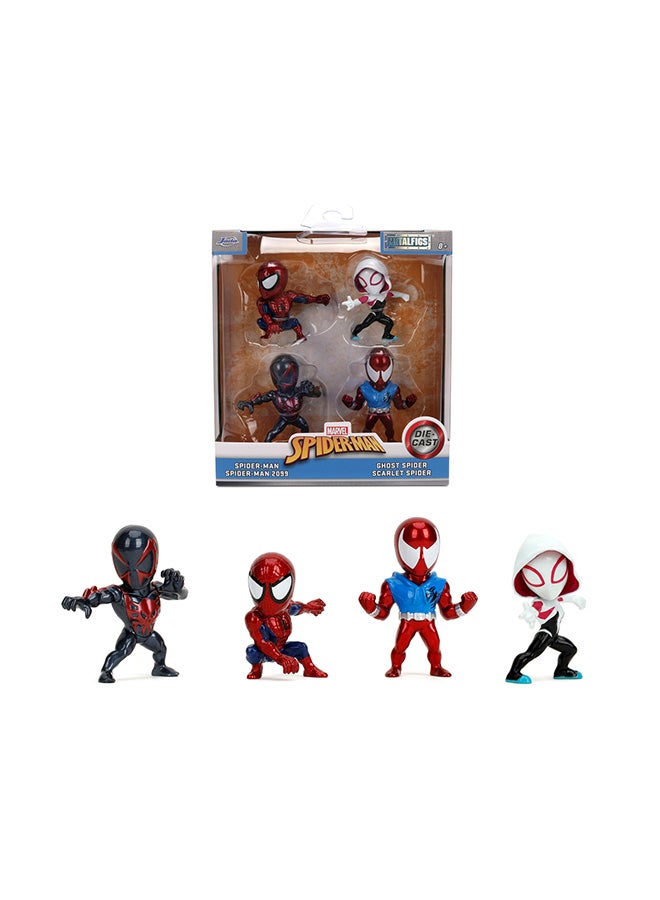 JADA Marvel Spider-Man 4-Pack Figures 2.5" - Image 1